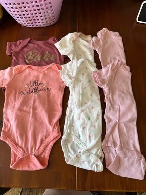 Bundle One-Piece Bodysuits - Pink & White Pack